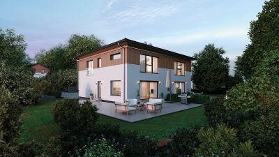 Individuelles Doppelhaus ideal für kleine Baugrundstücke