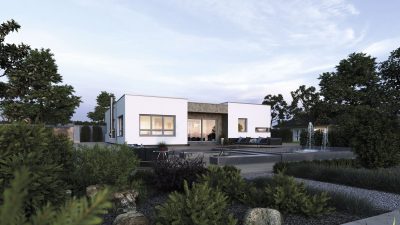 Barrierefreies Wohnen in effizientem Bungalow