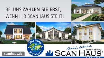 Bei Scanhaus Marlow zahlen Sie erst, wenn Ihr Scanhaus steht.
