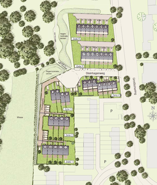 Rahlstedter Stadthäuser - Grundstücksplan Rahlstedter Stadthäuser - Grundstücksplan