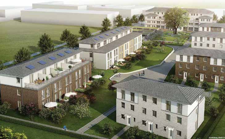 Zwillingsbuche Ahrensburg - Gesamtansicht (Visualisierung)