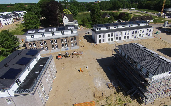 Zwillingsbuche Ahrensburg - Baustellenbild