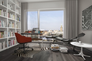 The View - 2.-4.OG: Arbeitszimmer mit Weitblick