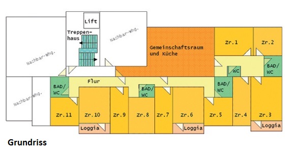 Senioren-WG in Berlin-Lichtenrade - Grundriss