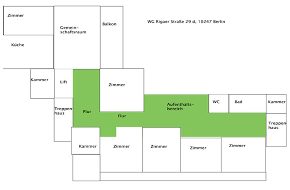 Senioren-WG in Berlin-Friedrichshain - Grundriss