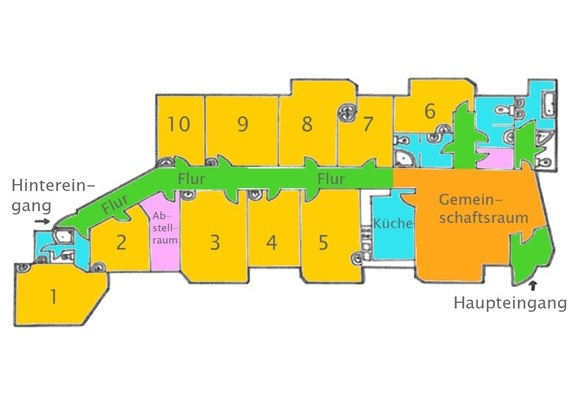 Senioren-WG in Berlin-Lichterfelde - Grundriss