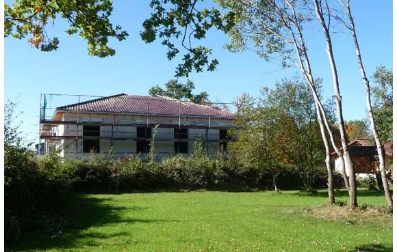 Senioren WG Haus Glockenspitz - Rohbau mit Park