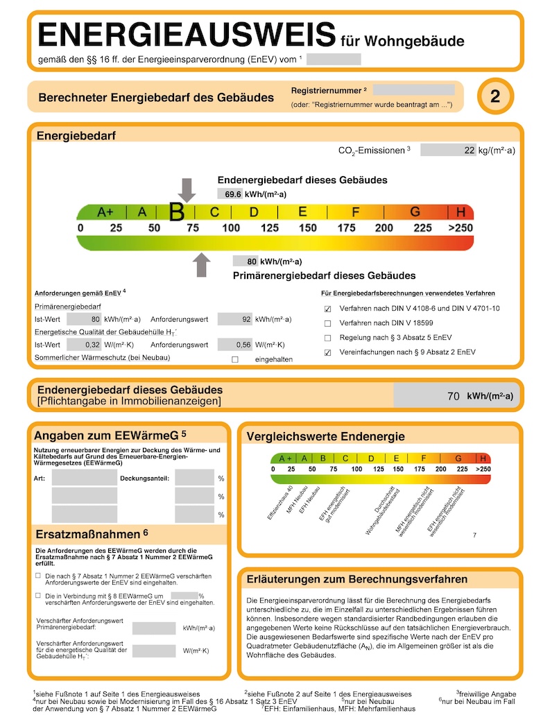 Energieausweis Energieausweis Beispiel