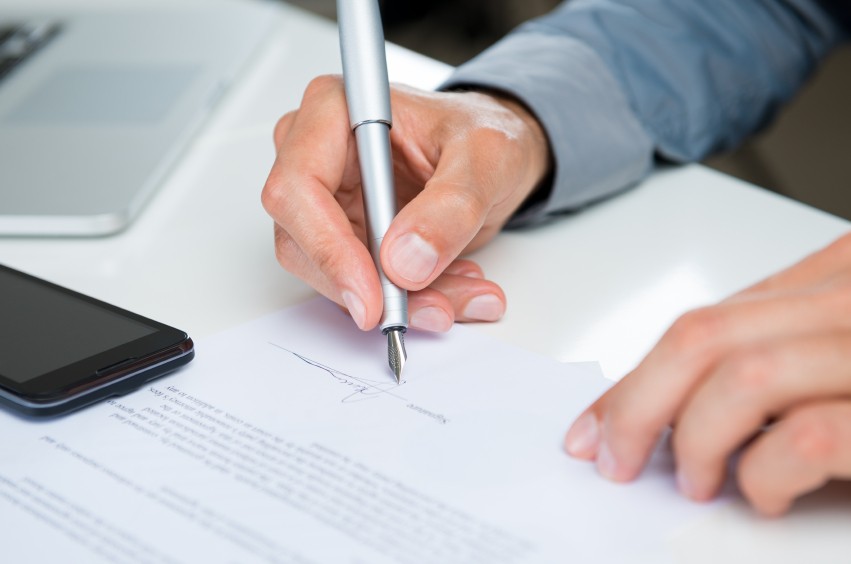 Businessman Signing Contract