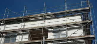 Neubau verschattet Wohnzimmer 